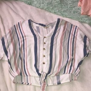 tj maxx (style envy) tied t-shirt